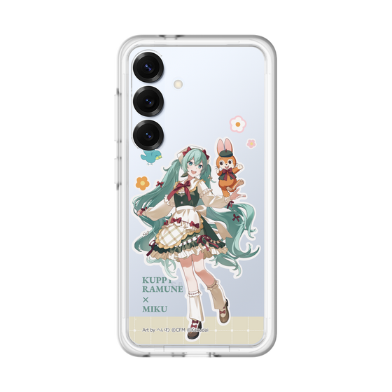 スリムプロテクションプレミアムケース［ 初音ミク×クッピーラムネ - 初音ミク×クッピー - 等身イラスト2 ］