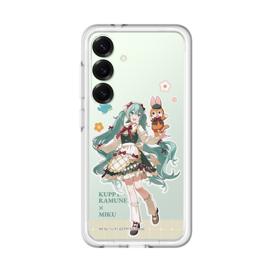 スリムプロテクションプレミアムケース［ 初音ミク×クッピーラムネ - 初音ミク×クッピー - 等身イラスト2 ］