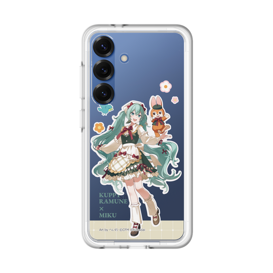 スリムプロテクションプレミアムケース［ 初音ミク×クッピーラムネ - 初音ミク×クッピー - 等身イラスト2 ］
