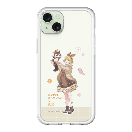 スリムプロテクションプレミアムケース［ 初音ミク×クッピーラムネ - 鏡音リン×ラム - 等身イラスト2 ］