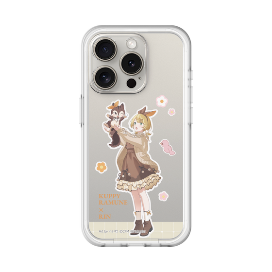 スリムプロテクションプレミアムケース［ 初音ミク×クッピーラムネ - 鏡音リン×ラム - 等身イラスト2 ］