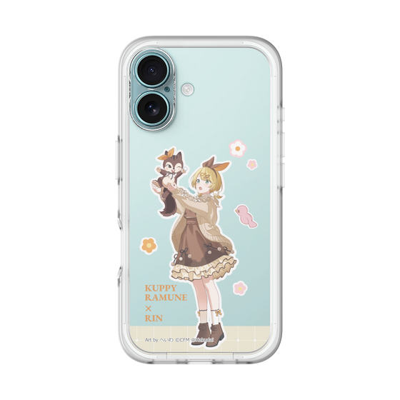 スリムプロテクションプレミアムケース［ 初音ミク×クッピーラムネ - 鏡音リン×ラム - 等身イラスト2 ］