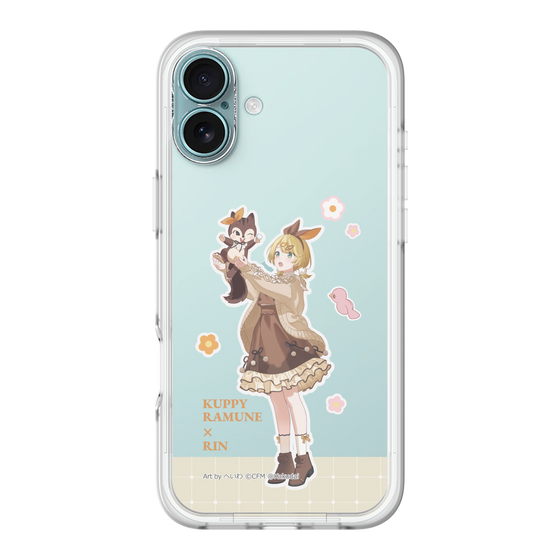 スリムプロテクションプレミアムケース［ 初音ミク×クッピーラムネ - 鏡音リン×ラム - 等身イラスト2 ］