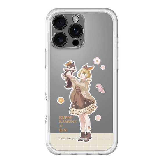 スリムプロテクションプレミアムケース［ 初音ミク×クッピーラムネ - 鏡音リン×ラム - 等身イラスト2 ］