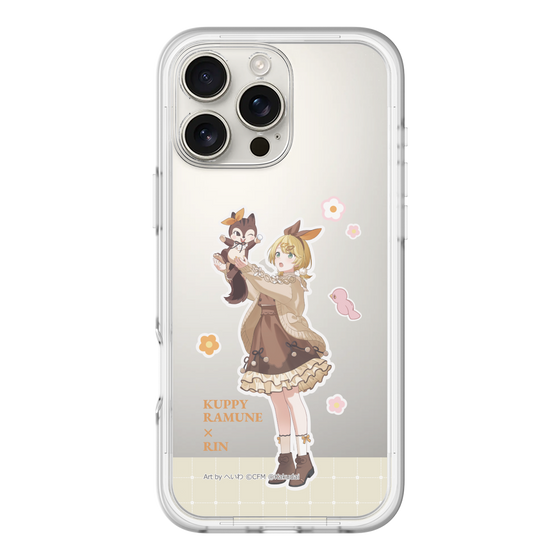 スリムプロテクションプレミアムケース［ 初音ミク×クッピーラムネ - 鏡音リン×ラム - 等身イラスト2 ］