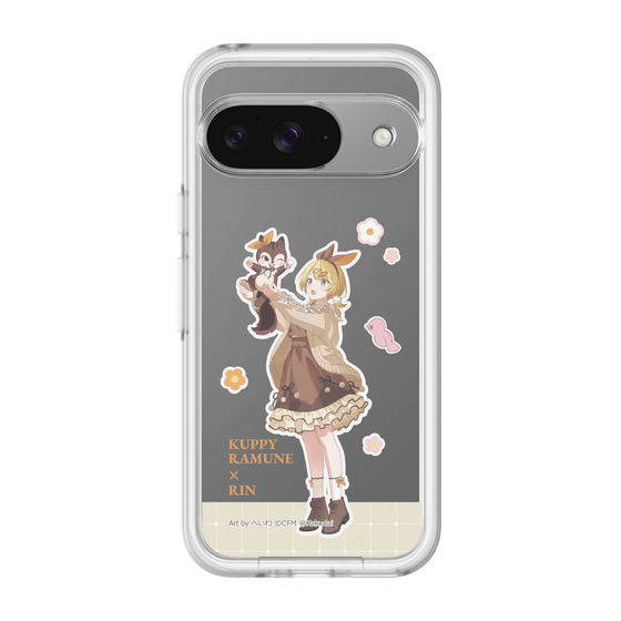 スリムプロテクションプレミアムケース［ 初音ミク×クッピーラムネ - 鏡音リン×ラム - 等身イラスト2 ］