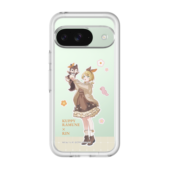 スリムプロテクションプレミアムケース［ 初音ミク×クッピーラムネ - 鏡音リン×ラム - 等身イラスト2 ］