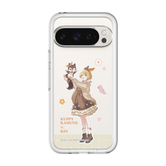 スリムプロテクションプレミアムケース［ 初音ミク×クッピーラムネ - 鏡音リン×ラム - 等身イラスト2 ］