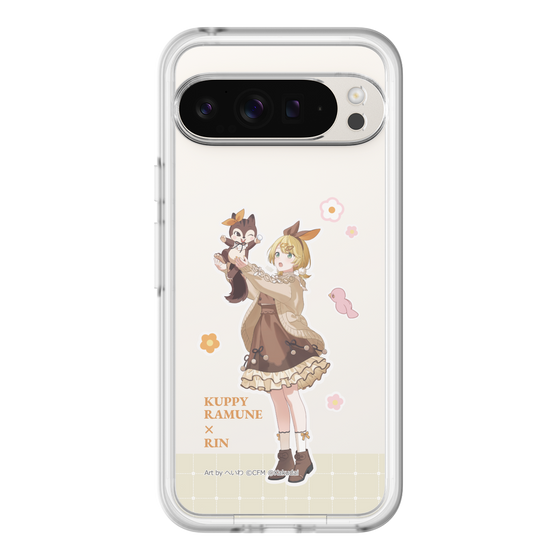 スリムプロテクションプレミアムケース［ 初音ミク×クッピーラムネ - 鏡音リン×ラム - 等身イラスト2 ］