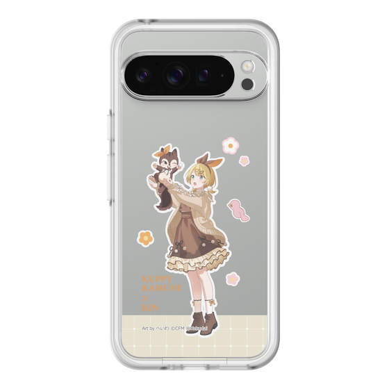 スリムプロテクションプレミアムケース［ 初音ミク×クッピーラムネ - 鏡音リン×ラム - 等身イラスト2 ］