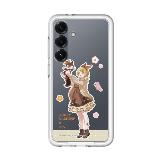 スリムプロテクションプレミアムケース［ 初音ミク×クッピーラムネ - 鏡音リン×ラム - 等身イラスト2 ］