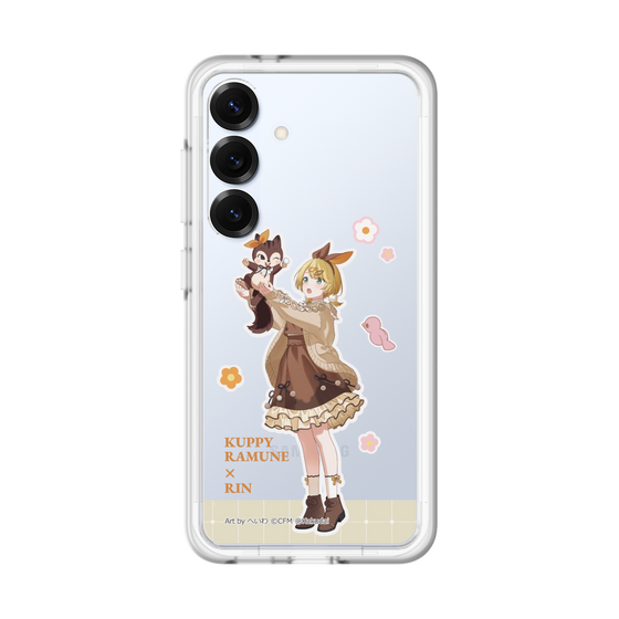 スリムプロテクションプレミアムケース［ 初音ミク×クッピーラムネ - 鏡音リン×ラム - 等身イラスト2 ］