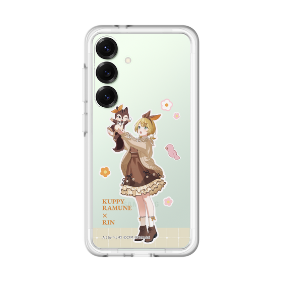 スリムプロテクションプレミアムケース［ 初音ミク×クッピーラムネ - 鏡音リン×ラム - 等身イラスト2 ］