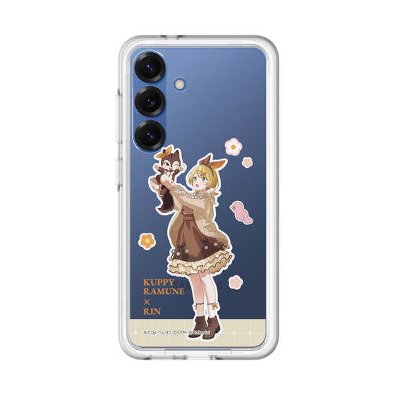 スリムプロテクションプレミアムケース［ 初音ミク×クッピーラムネ - 鏡音リン×ラム - 等身イラスト2 ］