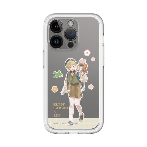 スリムプロテクションプレミアムケース［ 初音ミク×クッピーラムネ - 鏡音レン×クッピー - 等身イラスト2 ］