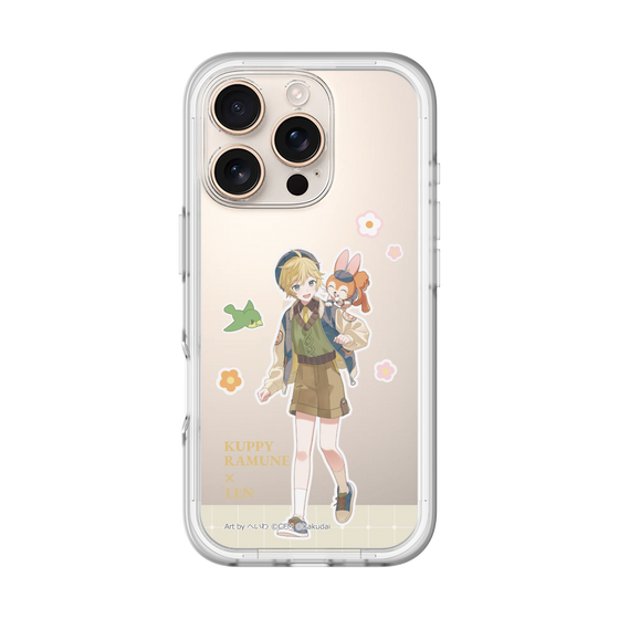 スリムプロテクションプレミアムケース［ 初音ミク×クッピーラムネ - 鏡音レン×クッピー - 等身イラスト2 ］