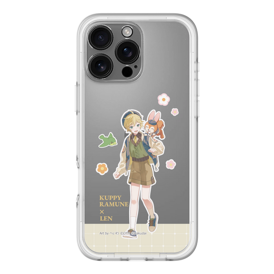 スリムプロテクションプレミアムケース［ 初音ミク×クッピーラムネ - 鏡音レン×クッピー - 等身イラスト2 ］