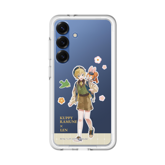 スリムプロテクションプレミアムケース［ 初音ミク×クッピーラムネ - 鏡音レン×クッピー - 等身イラスト2 ］