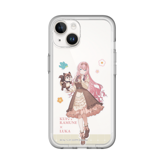 スリムプロテクションプレミアムケース［ 初音ミク×クッピーラムネ - 巡音ルカ×ラム - 等身イラスト2 ］