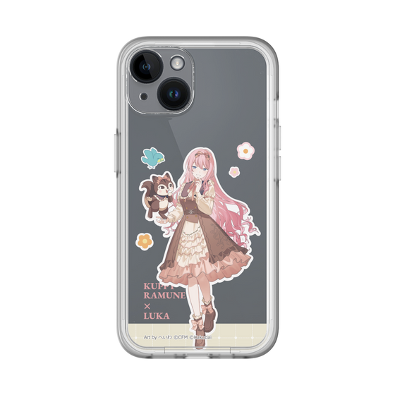 スリムプロテクションプレミアムケース［ 初音ミク×クッピーラムネ - 巡音ルカ×ラム - 等身イラスト2 ］