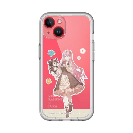 スリムプロテクションプレミアムケース［ 初音ミク×クッピーラムネ - 巡音ルカ×ラム - 等身イラスト2 ］
