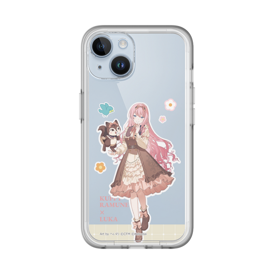 スリムプロテクションプレミアムケース［ 初音ミク×クッピーラムネ - 巡音ルカ×ラム - 等身イラスト2 ］
