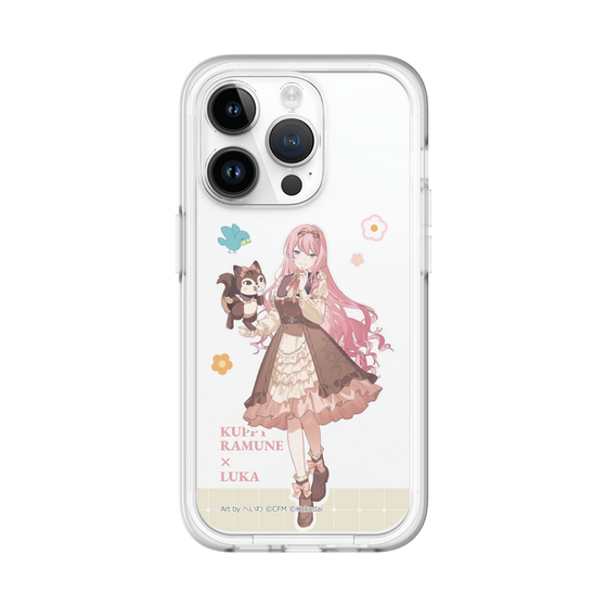 スリムプロテクションプレミアムケース［ 初音ミク×クッピーラムネ - 巡音ルカ×ラム - 等身イラスト2 ］