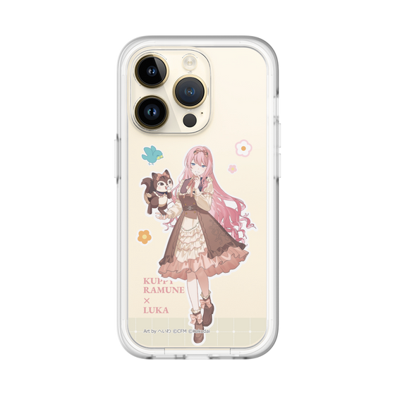 スリムプロテクションプレミアムケース［ 初音ミク×クッピーラムネ - 巡音ルカ×ラム - 等身イラスト2 ］