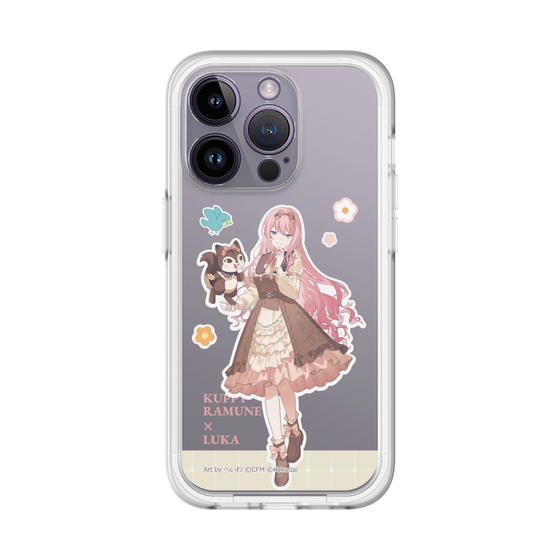 スリムプロテクションプレミアムケース［ 初音ミク×クッピーラムネ - 巡音ルカ×ラム - 等身イラスト2 ］