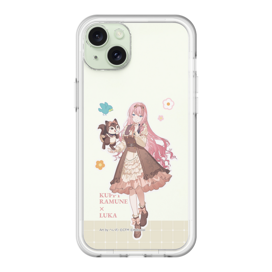 スリムプロテクションプレミアムケース［ 初音ミク×クッピーラムネ - 巡音ルカ×ラム - 等身イラスト2 ］