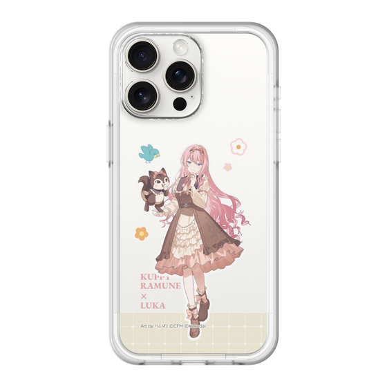 スリムプロテクションプレミアムケース［ 初音ミク×クッピーラムネ - 巡音ルカ×ラム - 等身イラスト2 ］