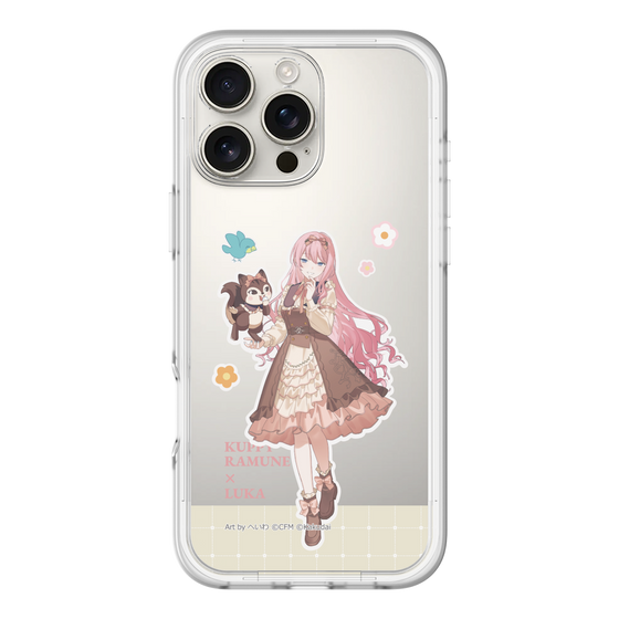 スリムプロテクションプレミアムケース［ 初音ミク×クッピーラムネ - 巡音ルカ×ラム - 等身イラスト2 ］