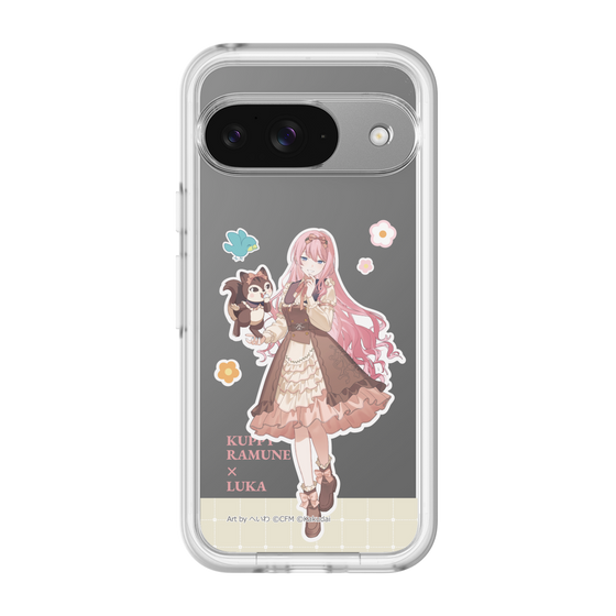 スリムプロテクションプレミアムケース［ 初音ミク×クッピーラムネ - 巡音ルカ×ラム - 等身イラスト2 ］