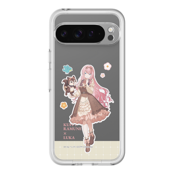 スリムプロテクションプレミアムケース［ 初音ミク×クッピーラムネ - 巡音ルカ×ラム - 等身イラスト2 ］