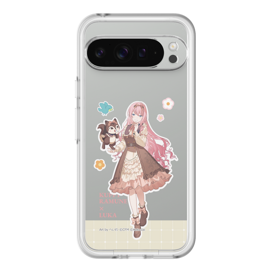 スリムプロテクションプレミアムケース［ 初音ミク×クッピーラムネ - 巡音ルカ×ラム - 等身イラスト2 ］
