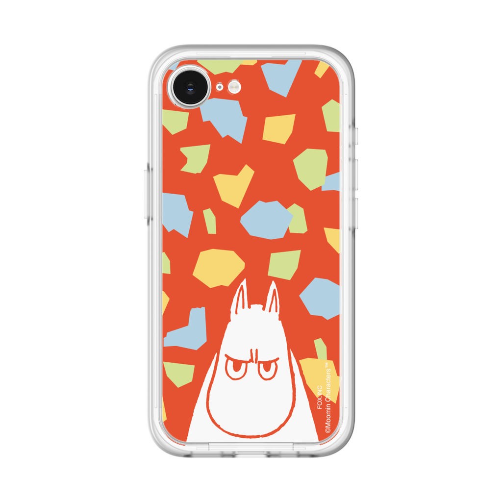 スリムプロテクションプレミアムケース for Apple iPhone 16e［ MOOMIN - Angry face - color ］