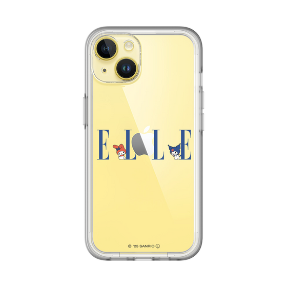 スリムプロテクションプレミアムケース［ ELLE×マイメロディ＆クロミ - ロゴ ］