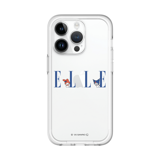 スリムプロテクションプレミアムケース［ ELLE×マイメロディ＆クロミ - ロゴ ］