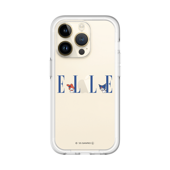 スリムプロテクションプレミアムケース［ ELLE×マイメロディ＆クロミ - ロゴ ］