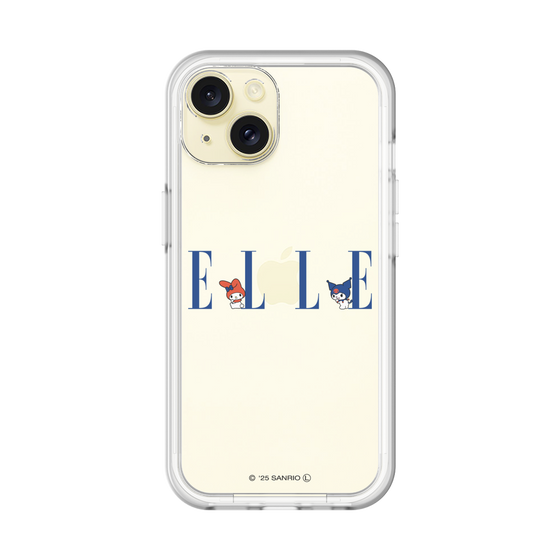 スリムプロテクションプレミアムケース［ ELLE×マイメロディ＆クロミ - ロゴ ］