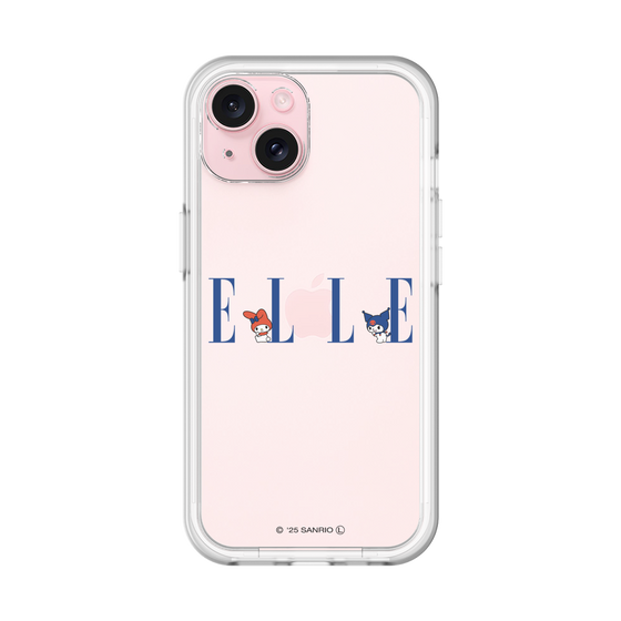 スリムプロテクションプレミアムケース［ ELLE×マイメロディ＆クロミ - ロゴ ］