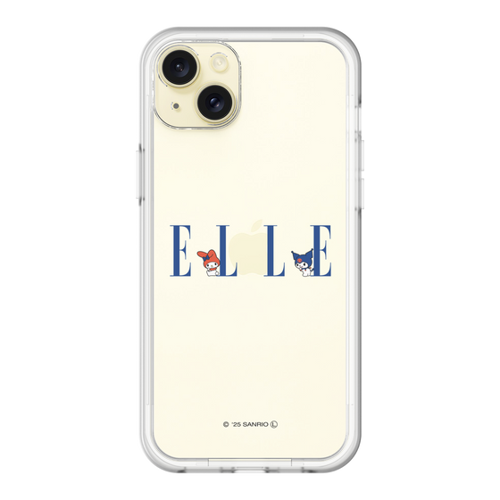 スリムプロテクションプレミアムケース［ ELLE×マイメロディ＆クロミ - ロゴ ］