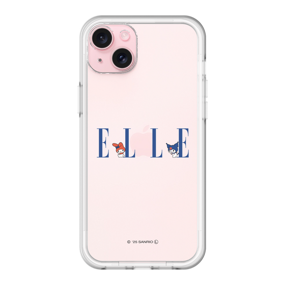 スリムプロテクションプレミアムケース［ ELLE×マイメロディ＆クロミ - ロゴ ］