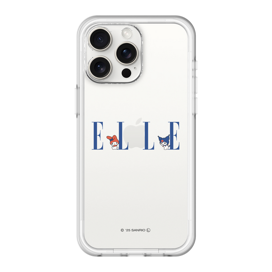 スリムプロテクションプレミアムケース［ ELLE×マイメロディ＆クロミ - ロゴ ］