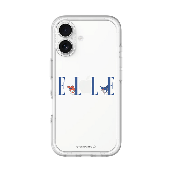 スリムプロテクションプレミアムケース［ ELLE×マイメロディ＆クロミ - ロゴ ］