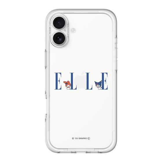スリムプロテクションプレミアムケース［ ELLE×マイメロディ＆クロミ - ロゴ ］