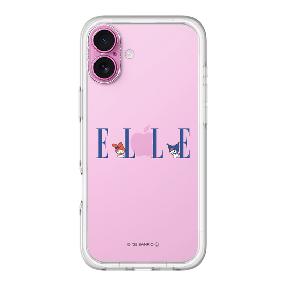 スリムプロテクションプレミアムケース［ ELLE×マイメロディ＆クロミ - ロゴ ］