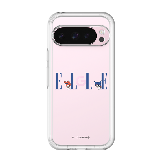スリムプロテクションプレミアムケース［ ELLE×マイメロディ＆クロミ - ロゴ ］