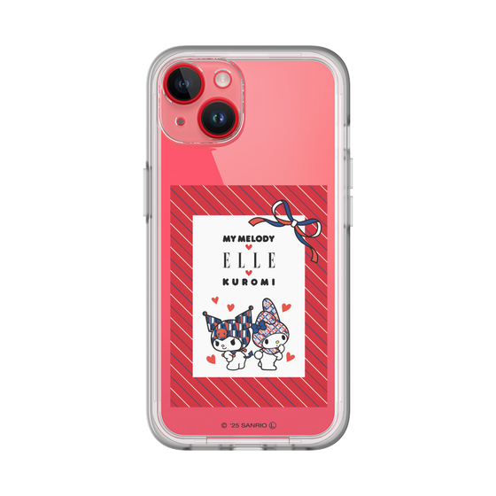 スリムプロテクションプレミアムケース［ ELLE×マイメロディ＆クロミ - トリコロールカラーグラフィック1 ］