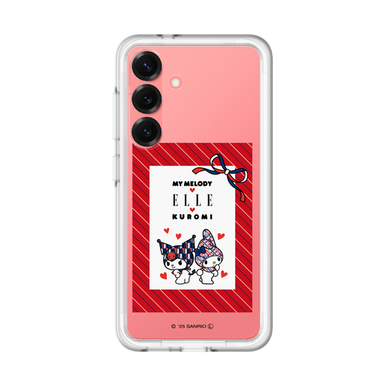 スリムプロテクションプレミアムケース［ ELLE×マイメロディ＆クロミ - トリコロールカラーグラフィック1 ］